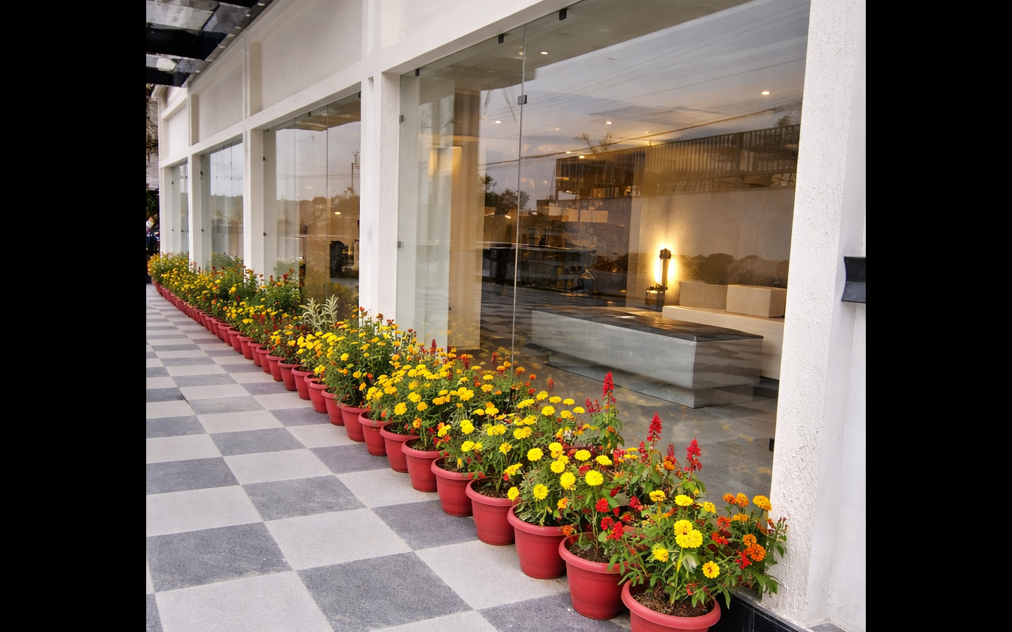 Hotel surroundings and walkway